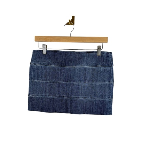 VINTAGE Y2K Current/Elliott Low Rise Denim Mini Skirt in Blue Size S (1) - Picture 2 of 10
